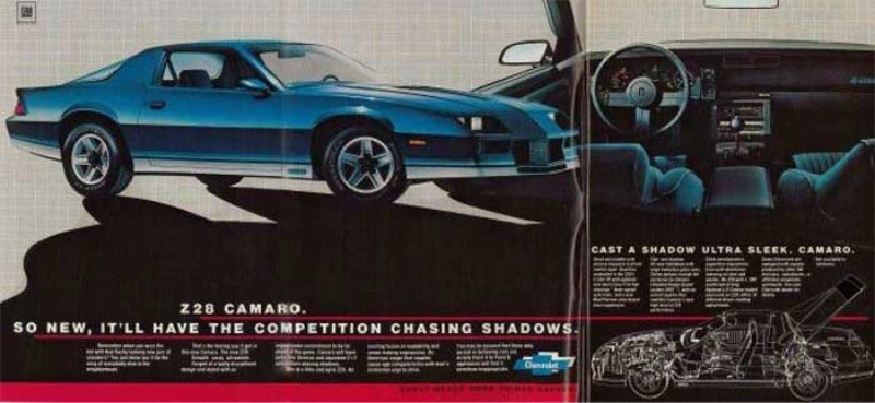 Vintage auto ad: Camaro Z28, So new it'll have the competition chasing shadows